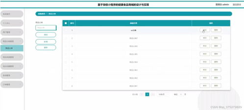 基于微信小程序的健康食品商城的設計與實現